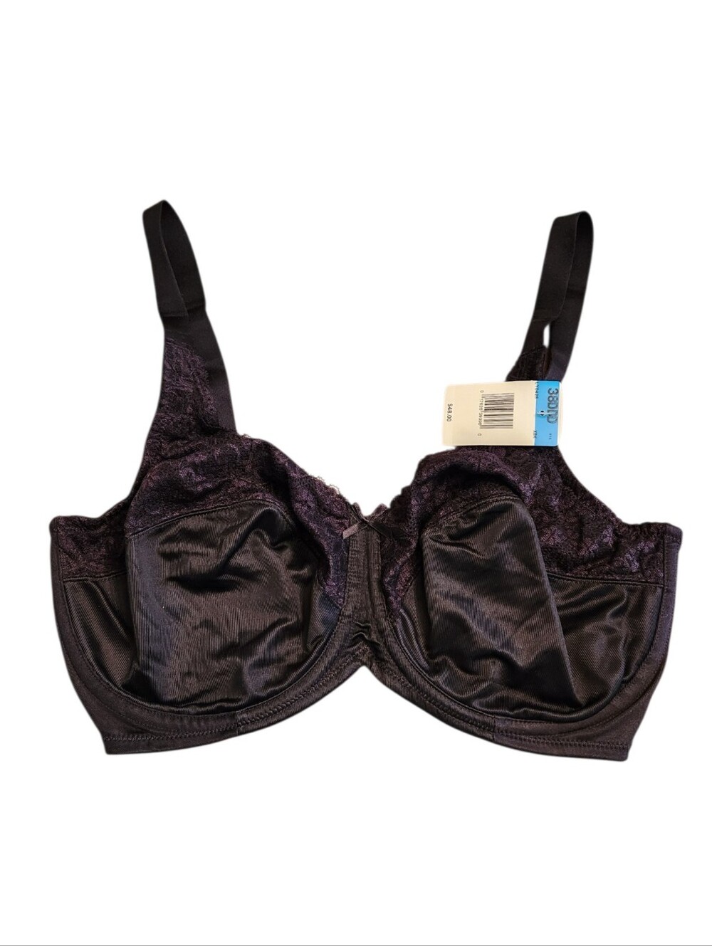 NEW Bali Black Minimizer Bra Size 38DDD